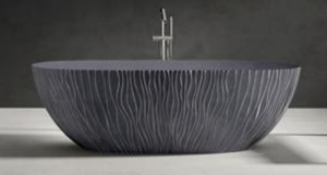 Bañera Ergonómica Moderna Independiente de Resina Transparente con 40 Jets, Función de Masaje Ecológica, Bañera Duradera para Relajación, SPA para Apartamentos - Product Image 3