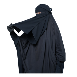Hijab Niqab Modeste en Chiffon Doux, Léger et Respirant de Haute Qualité, avec Fonction de Repas, Fait Main, Sans Manches, Traditionnel pour l'Été - Product Image 3