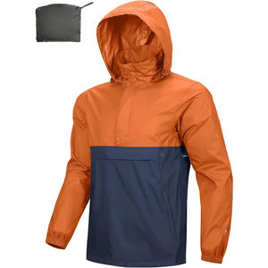 Chaqueta Impermeable Ligera con Capucha para Hombre, Chaqueta Cortavientos para Senderismo, Venta al Por Mayor - Product Image 3
