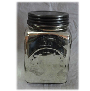 Frasco de vidrio de color personalizado de calidad superior con tapa de metal Suministro indio para estilos de cubierta de almacenamiento de postre de pepinillo de miel - Product Image 5