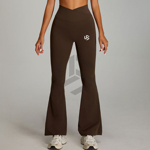 Women's Gym <b>Tights</b> with Scrunch Butt Fitness High Waist Yoga Pants Solid <b>Pattern</b> High-Legged Yoga Clothes with Pocket - Product Image 2