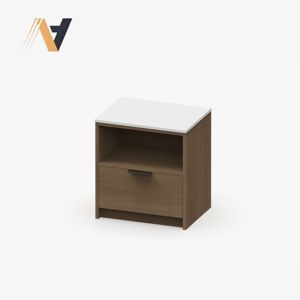 Ensemble de meubles de chambre à coucher en bois massif de luxe moderne, design modulaire de rangement, bois naturel, style hôtel, provenant d'une usine du Vietnam - Product Image 5