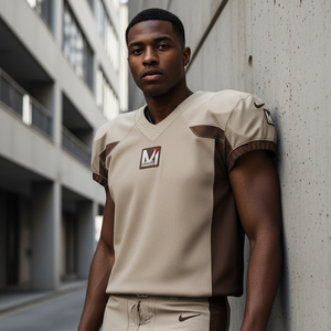 ชุดยูนิฟอร์มอเมริกันฟุตบอลแบบซับลิเมชั่นขายส่ง เสื้อทีมพิมพ์ชื่อทีมตามสั่ง เสื้อผ้ากีฬาฟุตบอลคุณภาพสูงทนทาน - Product Image 6