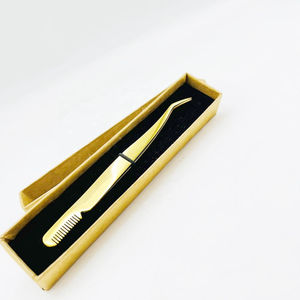 Pince à épiler professionnelle de luxe en acier inoxydable avec pointe fine pour la séparation des cils et le modelage des sourcils - Prix raisonnable - Product Image 4