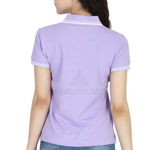 เสื้อโปโลผู้หญิงใส่สบาย น้ำหนักเบา ระบายอากาศได้ดี แห้งเร็ว ผ้าฝ้าย - Product Image 3