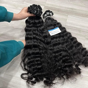 Produit chaud HD dentelle fermeture birmane bouclés petits noeuds cheveux de luxe 100% extensions de cheveux vietnamiens crus prix de gros - Product Image 6