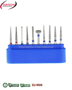 Surtechs FG Diamond Burs FG101 Kit de préparation de couronnes pour dents antérieures 10 pièces Instrument dentaire - Product Image 4