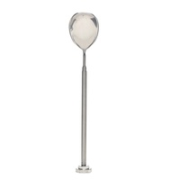 Cuillère de Bar en acier inoxydable, Long manche rond torsadé argent poli vente en gros Logo créatif doré longue poignée remuer