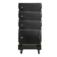 Haut-parleur passif mono double 10 pouces LS3(6+2+2) de la série LA, 500W/700W, boîtier en bois, 35Hz-20kHz, garantie 3 ans, Speakon