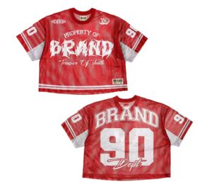 Maillots de football américain pour hommes de qualité supérieure, coupe courte, en mesh, designs personnalisés, vente en gros, faible MOQ, coupe ample en mesh - Product Image 6