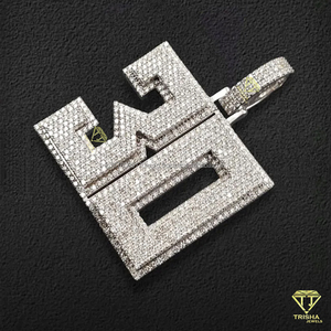 "30" Number Pendant Lab Grown Diamond Iced Out Hip Hop Necklace Luxury Bling Jewelry Gift For Men - Product Image 4