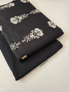 Ensemble de tissu denim peigné tissé imprimé respirant non cousu |   Coton 60S60S |   Textile de maison et vêtements |   5m Top + 5m Filles Garçons - Product Image 2