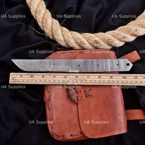 Kit de fabricación de cuchillos DIY con hoja Tanto de acero de Damasco forjado a mano, hoja completa, punta caída, hojas en bruto, afiladas como una navaja, semiterminadas, OEM/ODM 1 - Product Image 4