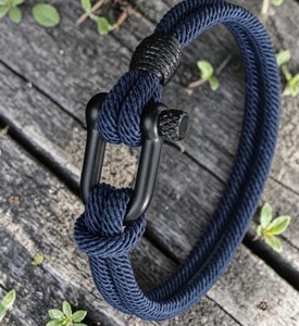 Pulsera de Cuerda para Hombre, Cierre de Acero Inoxidable, Cordón Náutico, Estilo Minimalista - Product Image 3