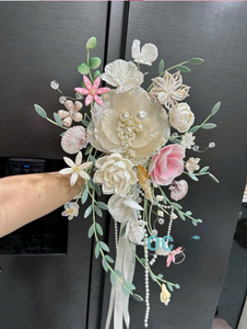 Ramo de Flores de Conchas Marinas Hecho a Mano en Vietnam, Decoración para Ceremonia de Boda en la Playa, Tema Náutico, Suministro al por Mayor para Exportación - Product Image 3