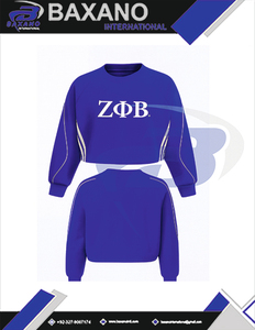 Zeta phi Beta zpb sorority เสื้อสเวตเชิ้ตสีขาวแบบครอปสำหรับเสื้อสเวตเตอร์สีขาวปักลาย - Product Image 4