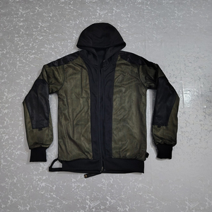 Sudadera con capucha de moto con cremallera de alta calidad, talla 6XL, extragrande, para hombre, de invierno, estilo urbano, con estampado sólido, personalizada al por mayor - Product Image 2