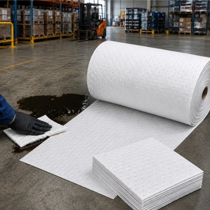 Rollo Absorbente de Aceite SABER SO200-MR, Mini Rollo Perforado para Mantenimiento Industrial, Rollo Absorbente para Control de Derrames de Aceite - Product Image 4