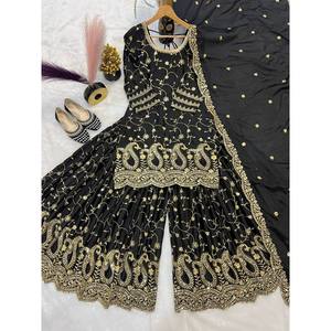 Conjunto de Traje de Diseñador para Mujer con Bordado de Lentejuelas - Product Image 3