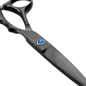 Ciseaux de coiffure multicolores avec logo personnalisé, en acier inoxydable J2, ciseaux droits pour la coupe de cheveux, ciseaux de barbier - Product Image 4