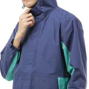 Veste coupe-vent avec logo personnalisé, nouvelle arrivée, veste de pluie légère à fermeture éclair pour hommes, pour l'extérieur - Product Image 3