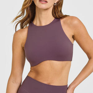 Sujetador deportivo corto para yoga, ropa deportiva para mujer para el gimnasio, nuevos estilos al por mayor, acolchado - Product Image 6