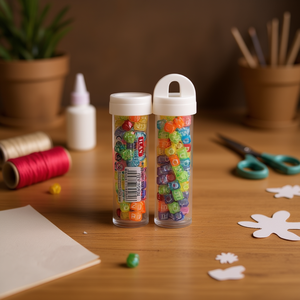 ILAN Perline in Barattolo 6x6mm 15g Multicolore per Lavori Manuali - Product Image 2