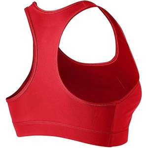 Soutien-gorge de sport classique rouge pour femme, confortable, dos nageur, pour la course et l'entraînement, haut de fitness uni à col en U sans couture pour adultes OEM/ODM - Product Image 2