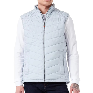 Gilet matelassé sans manches pour homme, chaud et épais, design brillant, avec logo personnalisé, service OEM - Product Image 3