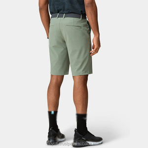 Custom Logo Print Golf Short Pant Athletic 95% Polyester 5% Spandex Soft Stretchy Woven Slim Fit Golf Shorts for Men - Product Image 6