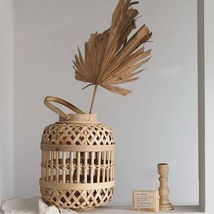 Woven Handmade Outdoor Modern <b>Bamboo</b> <b>Lantern</b> Durable Vintage Natural Material Perfect for Home Garden Hotel Decoration - Product Image 4