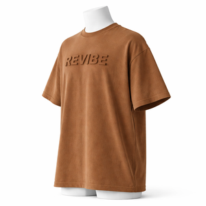 Camiseta de algodón con relieve para hombre, diseño con patrón en relieve, ropa informal de manga corta, camiseta con detalle en relieve para hombre - Product Image 4