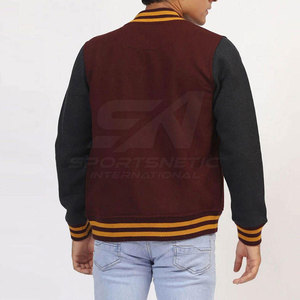เสื้อแจ็คเก็ตฤดูหนาวทรง Letterman สำหรับผู้ชาย ทรงพอดีตัว เนื้อผ้านุ่ม ดีไซน์ทันสมัย เหมาะสำหรับใส่ลำลอง แฟชั่นสตรีท และใช้ในชีวิตประจำวัน - Product Image 4