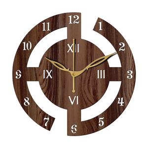 Decorative <b>Large</b> <b>Wooden</b> <b>Wall</b> <b>Clock</b> for Indoor & Outdoor BURAQ HANDICRAFT - Product Image 1