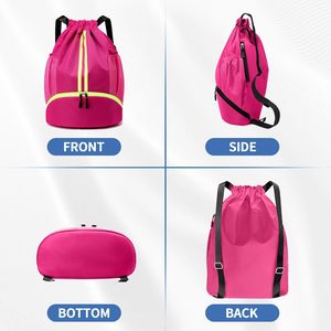 Sac de sport en toile portable avec grande poche, sac de voyage de grande capacité - Product Image 5