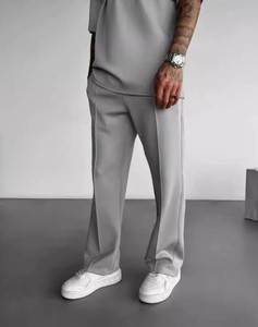 Pantalon de randonnée décontracté pour homme, mode sportive d'automne, 100% coton, léger, coupe droite - Product Image 3