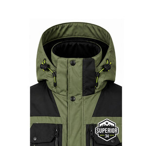 Chaqueta Parka con Capucha Aislante para Hombre, Corte Moderno, Exterior Impermeable, Tejido Transpirable y Protección Invernal de Alta Calidad - Product Image 3