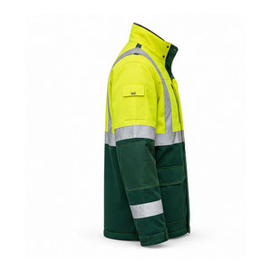 Comfort Fit <b>Working</b> Jacket High Visibility Reflective <b>Waterproof</b> With Multi Pocket Design For Professional Workwear Use - Product Image 6