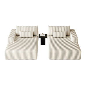 Divano letto reclinabile in peluche con puzzola e 102 \ "soffice poltrona da soggiorno moderna per soggiorno - Product Image 3