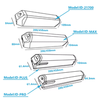 Baterai Sepeda Listrik 38V 48V 17.5Ah 840Wh untuk 250w 350w 500w 750w 1000w E10 Frame Tersembunyi di Dalam 36V Baterai Ebike