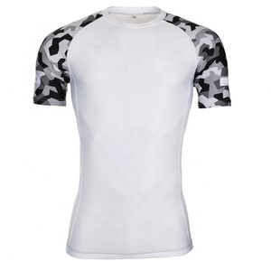 <b>Men</b> Full Sleeve <b>Compression</b> <b>Shirt</b> White Quick Dry Eco-Friendly Breathable UV Protection Anti-Bacterial Polyester Sport Top - Product Image 5
