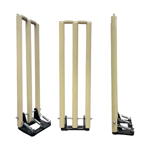 Top qualité personnalisé Cricket Portable formation Match équipement printemps fer Base souches pliant bois guichets fer frappeur souche - Product Image 1