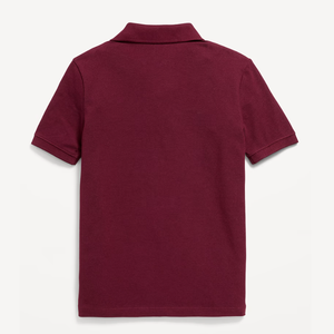 เสื้อโปโลนักเรียนสีแดง ผ้าแห้งเร็ว ระบายอากาศได้ดี - Product Image 4