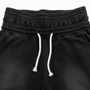 Custom Men's Summer Heavyweight 100% Cotton Shorts Retro Washed Mid Waist Casual Breathable <b>Waterproof</b> OEM Service Wholesale - Product Image 4