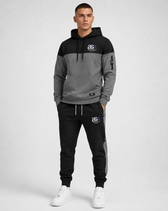 Survêtements de sport respirants de haute qualité pour hommes, tenues de jogging personnalisables avec logo, survêtements de gym oversize, ensembles de survêtements d'hiver unis, fabrication OEM - Product Image 5