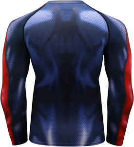 Camiseta de compresión de manga larga sublimada para hombre, para BJJ, MMA, Jiu Jitsu y lucha libre - Product Image 2