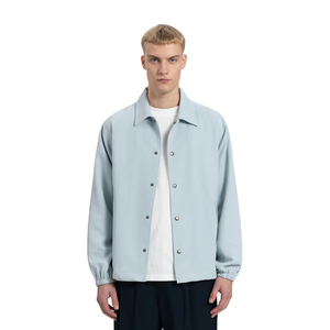 Veste de coaching à marque privée pour hommes, style coupe-vent chaud avec broderie optionnelle - Product Image 1
