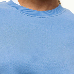 Drop Shoulder Loose Fit Best Quality Sportswear Cotton Terry Sweatshirts Bulk Order Premium Sale Women's Fleece Sweater Tops - Product Image 2