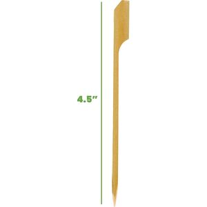 Confezione da 100 Spiedini in Bambù da 4,7 Pollici, Bastoncini in Legno per Cocktail, Grigliate, Antipasti, Frutta, Barbecue, Mescolatori per Cocktail - Product Image 2