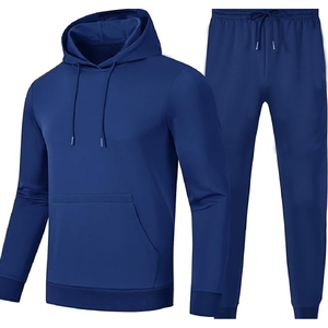 Conjunto Deportivo para Hombre, 100% Algodón, Estilo Urbano, Lavado Ácido, para Gimnasio, Entrenamiento, Fitness, Jogging, con Sudadera y Pantalones Estampados, para Invierno - Product Image 1
